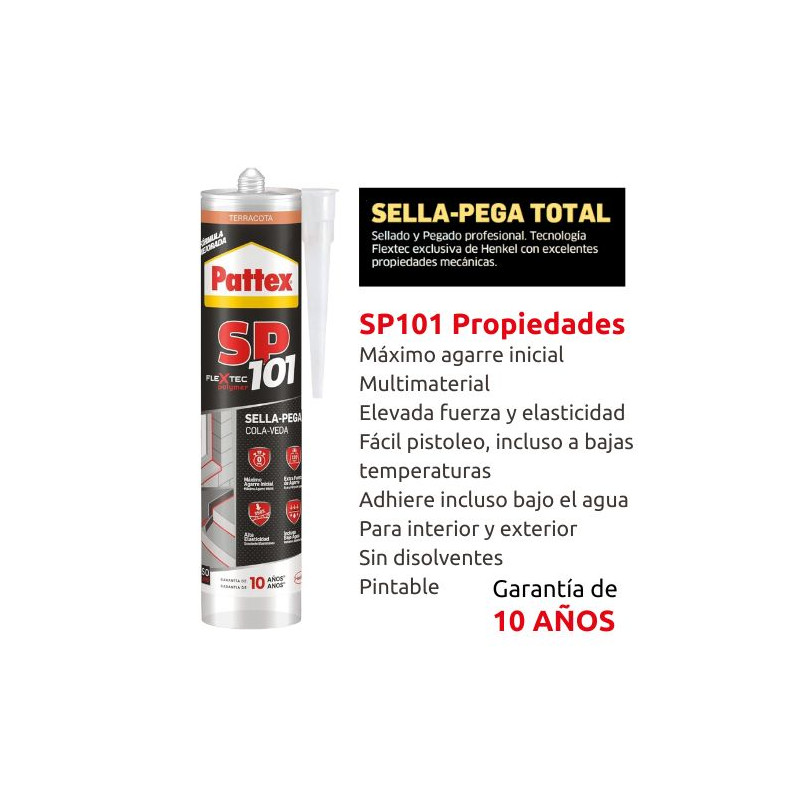 Pattex SP101 Original Sella y Pega TERRACOTA Cartucho 280ml C12