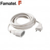 Prolongador 3m 10A 2x1,0mm Blanco FAMATEL C1/15