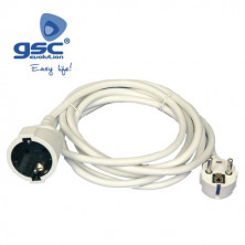 Prolongador 4m 16A 3x1,5mm Schuko Blanco GSC C1/15
