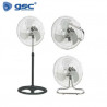 Ventilador metálico 3 en 1 (sobremesa, pared y pie) 70W Diámetro 50cm GSC C1/1