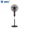 Ventilador de pie de pie con mando y temporizador 30W 43cm Negro GSC C1/1