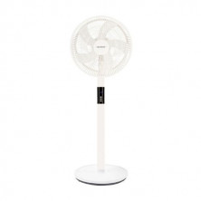 Ventilador portátil de pie Sanluri con mando Diámetro 39cm 15W motor DC Blanco GSC