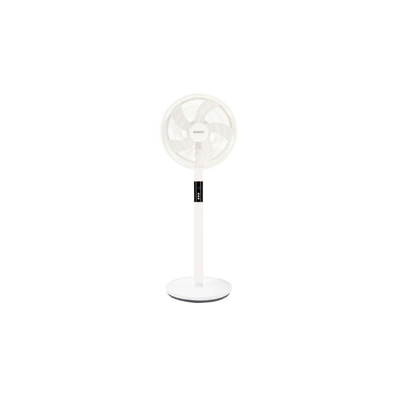 Ventilador portátil de pie Sanluri con mando Diámetro 39cm 15W motor DC Blanco GSC