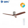 Ventilador de techo con mando CCT Tono de luz ajustable 40W motor DC Madera Kasama GSC