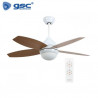 Ventilador de techo con mando 53W 36 Pulgadas 4 aspas reversibles blanco Muna GSC C1/1