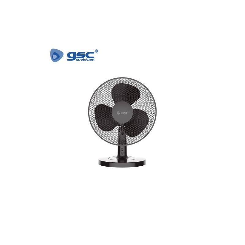 Ventilador de sobremesa 35W Diámetro 34cm Negro GSC C1/1