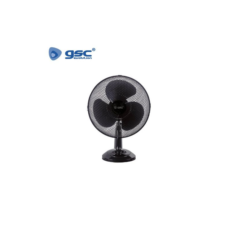 Ventilador de sobremesa 40W Diámetro 34cm Negro Lindi GSC C1/1