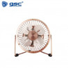 Mini Ventilador de sobremesa 2,5W USB  Diámetro 15cm Metálico Cobre Kila GSC C1/45