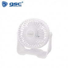 Mini Ventilador de sobremesa 3W USB Diámetro 15cm Blanco Alua GSC C1/28