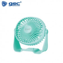 Mini Ventilador de sobremesa 3W USB Diámetro 15cm Turquesa Alua GSC C1/28