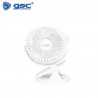 Mini ventilador de sobremesa 3W USB tipo clip Blanco Fune GSC C1/20