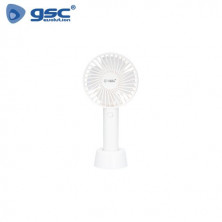 Mini ventilador de mano USB recargable Blanco Balu GSC C1/20
