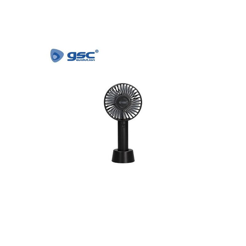 Mini ventilador de mano USB recargable Negro Balu GSC C1/20