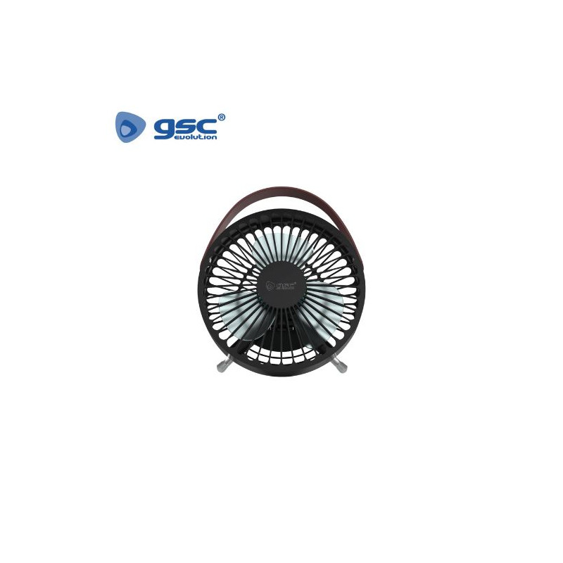 Mini Ventilador de sobremesa 5W USB Diámetro 14cm Negro Tapri GSC C1/36