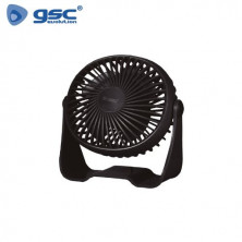 Mini Ventilador de sobremesa 3W USB Diámetro 15cm Negro Alua GSC C1/28