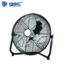 Ventilador de suelo metálico 70W 40cm Negro GSC C1/1