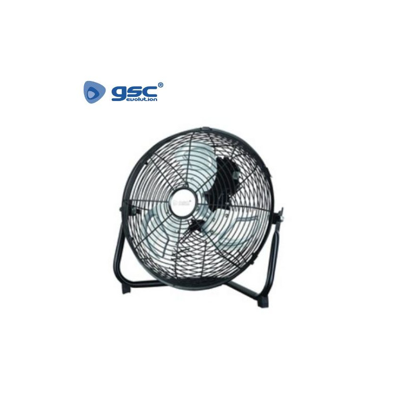 Ventilador de suelo metálico 70W 40cm Negro GSC C1/1