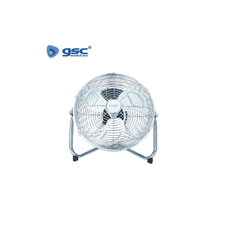 Ventilador metálico de suelo 50W 25cm Gris GSC C1/1