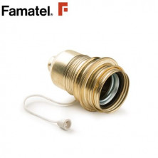 Portalámpara E27 Metálico con interruptor de cuerda FAMATEL | 25
