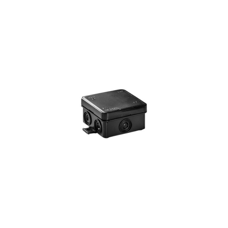 Caja estanca 75x75mm IP55 Negra FAMATEL C8