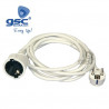 Prolongador 10m 16A 3x1,5mm Schuko Blanco GSC C1/10