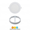 Downlight GORT MULTIPLEX Redondo 6/9/12w CCT Ajustable tono luz y watios Blanco IP54 SILVER
