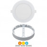 Downlight GORT MULTIPLEX Redondo 12/18/24w CCT Ajustable tono luz y watios Blanco IP54 SILVER