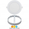 Downlight GORT MULTIPLEX Redondo 15/22,5/30w CCT Ajustable tono luz y watios Blanco IP54 SILVER