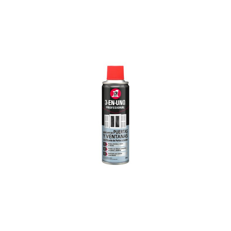 Lubricante de puertas y ventanas Spray 250ml. 3-EN-UNO C1/6