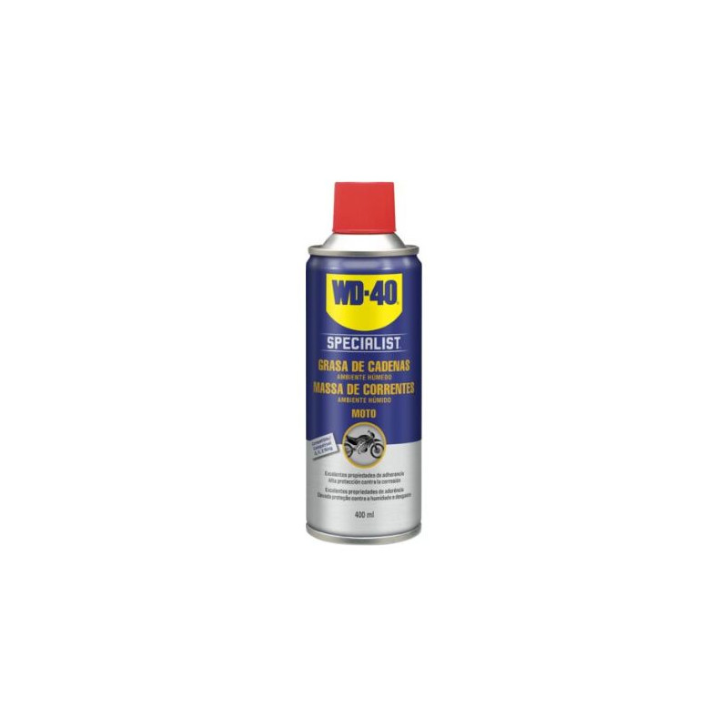 Lubricante de cadenas para ambiente húmedo Aerosol 400ml MOTORBIKE WD-40 C1/6