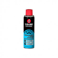 Grasa blanca de Litio Spray 250ml. 3-EN-UNO C1/6