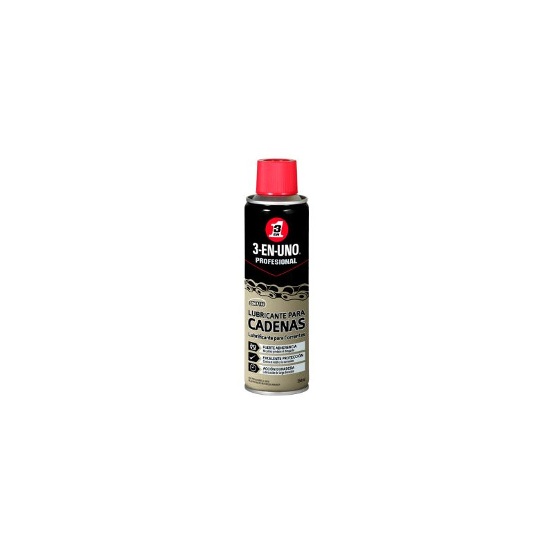Lubricante de cadenas Spray 250ml. 3-EN-UNO C1/6