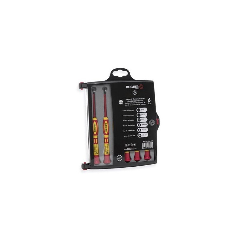 Juego destornilladores precisión 65mm 6 piezas vde DOGHER