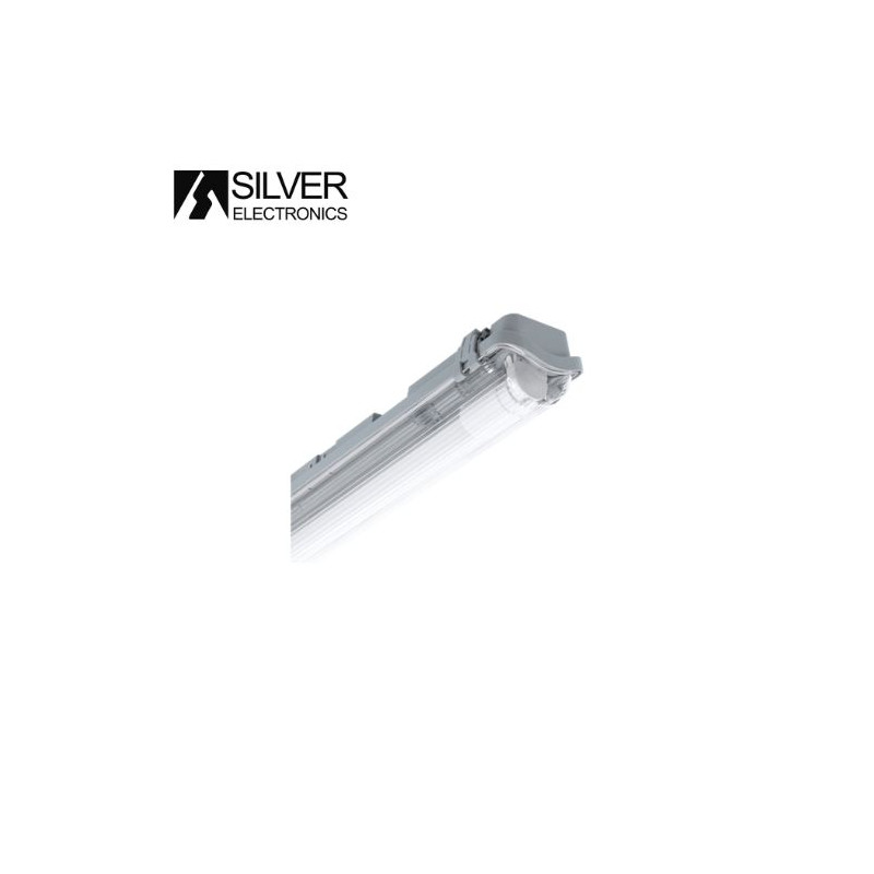 Pantalla estanca LED IP65 para 1 tubo T8 60cm VISE SILVER C1