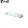 Pantalla estanca LED IP65 para 2 tubos T8 60cm VISE SILVER