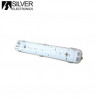 Pantalla estanca LED IP65 para 2 tubos T8 120cm VISE SILVER C1