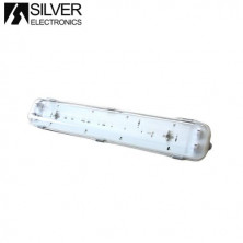 Pantalla estanca LED IP65 para 2 tubos T8 150cm VISE SILVER C1