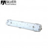 Pantalla estanca LED IP65 para 2 tubos T8 150cm VISE SILVER C1