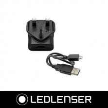 Alimentador a 220V 900mAh con USB + Cable micro USB P2R, P4R,P6RQC LEDLENSER