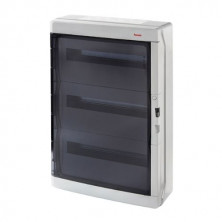 Armario superficie 54 Elementos Puerta transparente 290x430x160mm Acqua IP65 FAMATEL