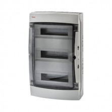 Armario superficie 42 Elementos Puerta transparente 536x326x150mm Acqua IP65 FAMATEL