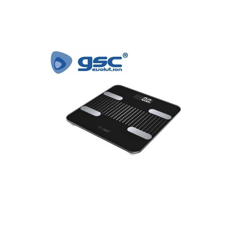 Bascula de baño inteligente Milak Negra 180Kg GSC C1/6