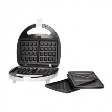 Sandwichera doble Pipu con 3 placas (clásica, grill y gofre) 750w GSC C1/4
