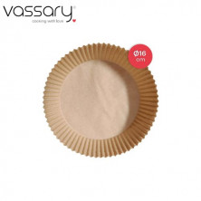 Pack 100 piezas papel para freidora de aire redonda 16cm VASSARY C1/24