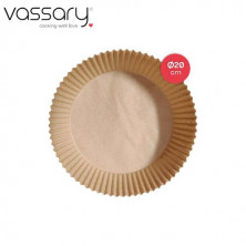 Pack 100 piezas papel para freidora de aire redonda 20cm VASSARY C1/24