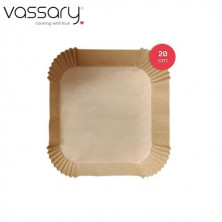 Pack 100 piezas papel para freidora de aire cuadrado 20cm VASSARY C1/24