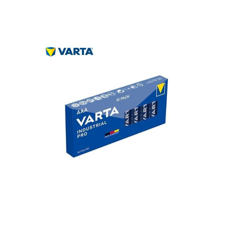 Pila Alcalina AAA LR03 1,5v Industrial Caja de 10 pilas VARTA