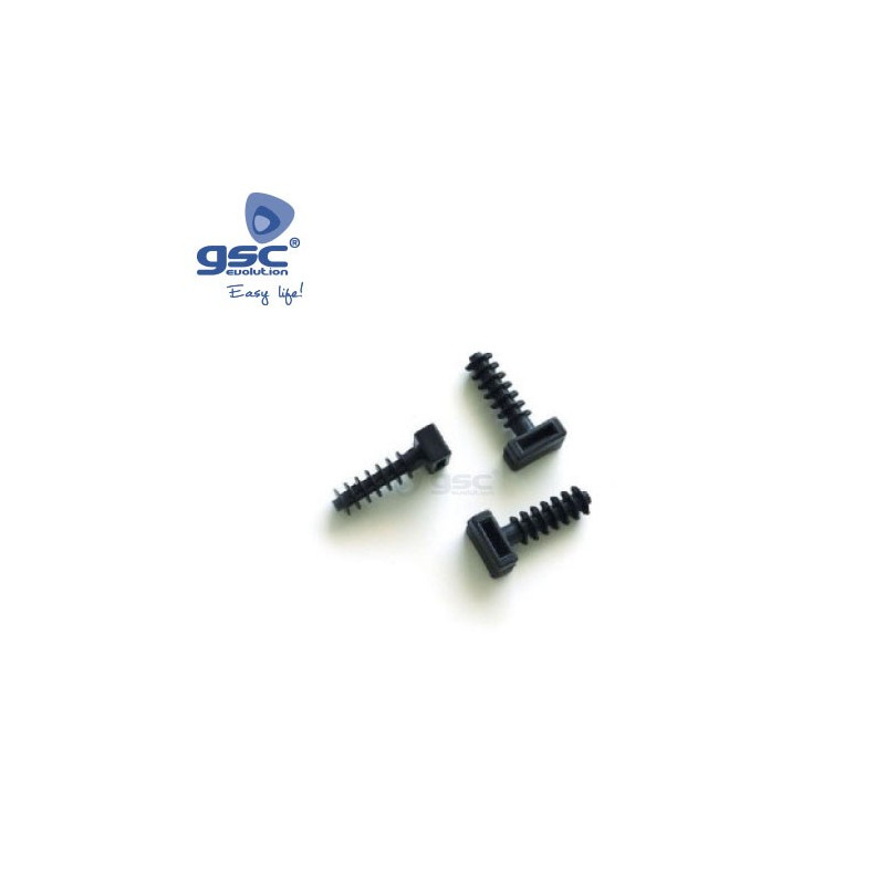 Taco 7mm Base para bridas Negro Bolsa 100 uds. GSC C1/50