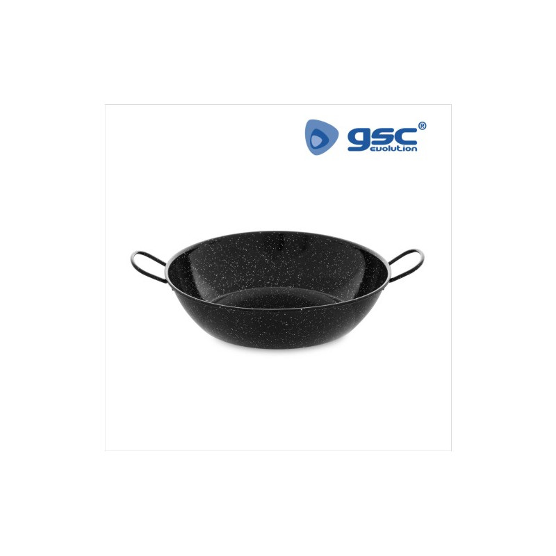 Paellera honda esmaltada con asas Diámetro 400mm GSC C1/1