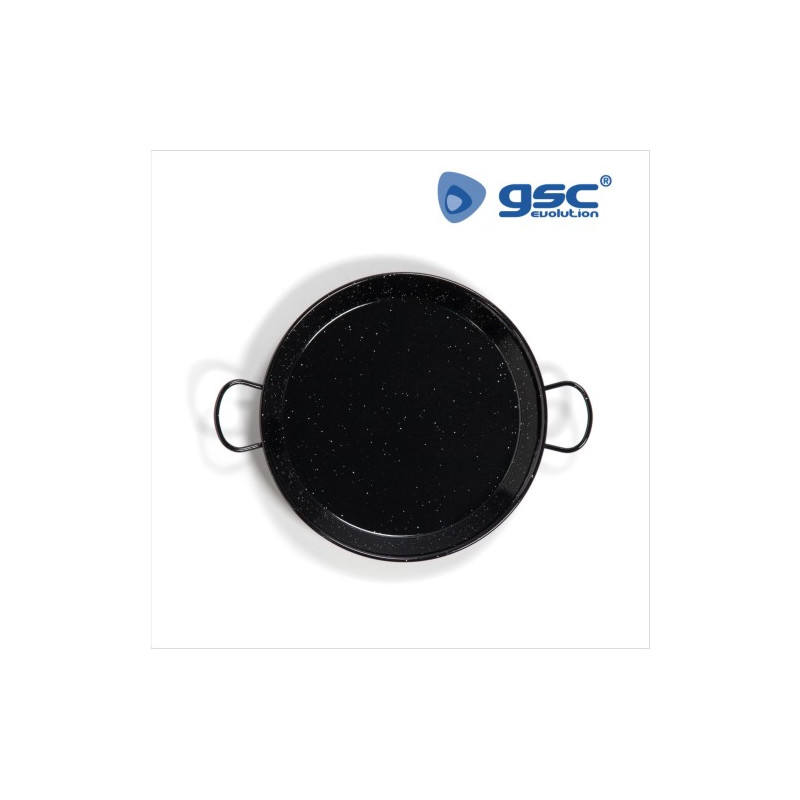 Paellera acero esmaltada con asas Diámetro 650mm 20/25 raciones GSC C1/2